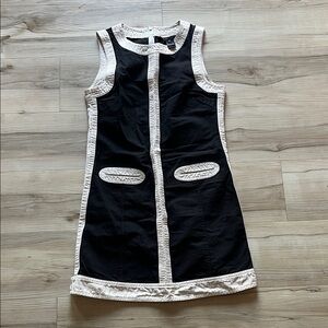 Marc Jacobs Black and Cream Mini Dress